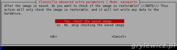 Clonezilla - Check the save image